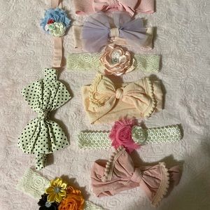 10 baby girl headbands